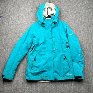 Marker Ski Jacket Womens 8 Blue Gore-Tex RECCO Waterproof Hooded Shell